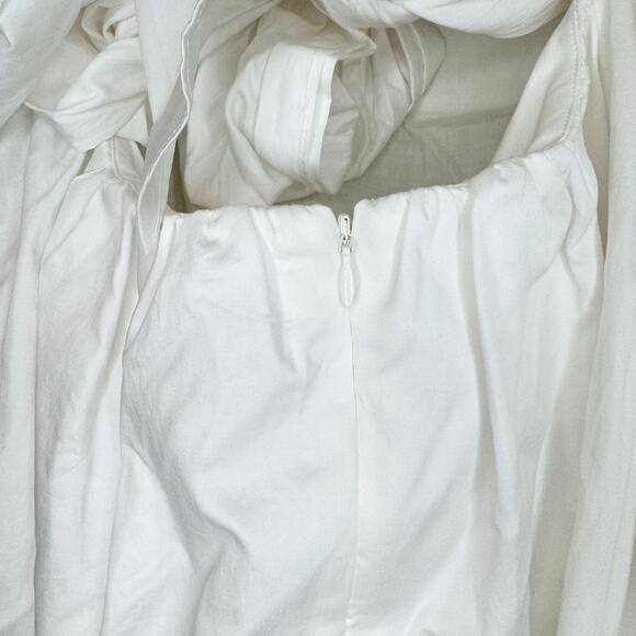 Aje Casabianca Puff Sleeve White Mini Dress Size 2 US / 6 AU NWT - Picture 8 of 10